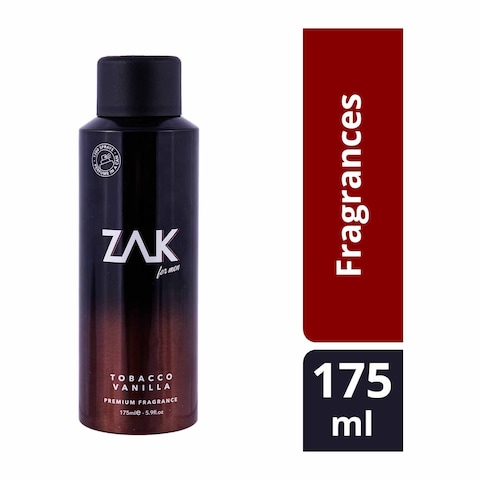 ZAK Tobacco Vanilla Perfume Spray For Men - 175ml