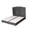 In House Oslo Velvet Bed Frame - Single - 200x120 cm - Dark Gray