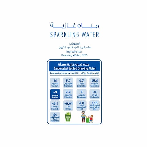 Oasis Blu Sparkling Water 1l