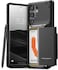 VRS Design Damda Glide Pro for Samsung Galaxy S23 ULTRA case cover wallet (2023) [Semi Automatic] slider Credit card holder Slot [3-4 cards] - Black Groove