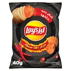 Buy Lays   Flaming Hot Potato Chips 40g in UAE