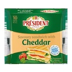 Buy President Sandwich with Cheddar Slice Cheese 200g in Saudi Arabia