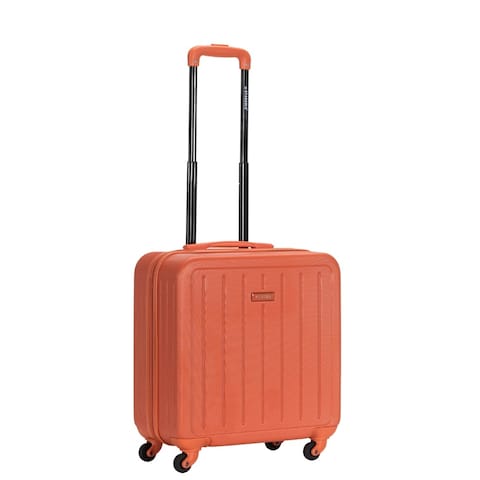Single Hardside Spinner 4 Wheels Cabin Trolley Luggage With Number Lock 16 Inches