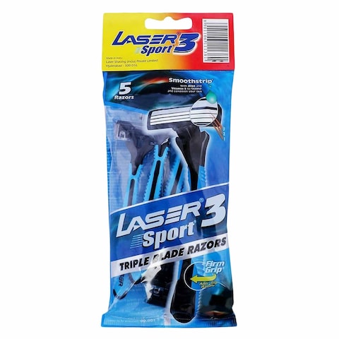 Laser Sport 3 Shaving Razor 5 Pieces