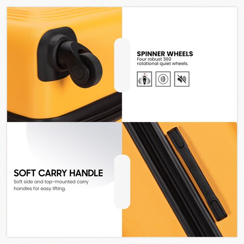 Luggage Set of 4 PCS ABS Hardside Travel Luggage Bag 20/24/28/32 Inches