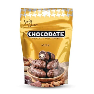 Chocodate Milk Chocolate with Date and Almond - 33 gram