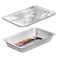 Uncle Bills Beefy Boy Foil Caterers Tray With Lid 32X52Cm Silver
