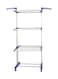 Generic Clothes Drying Hanger Multi Rack Silver/Blue Medium