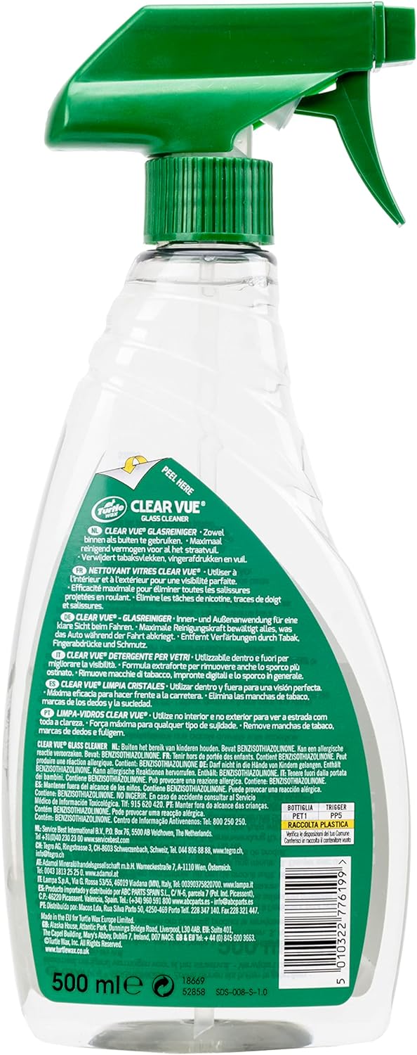 Turtle Wax Glass Cleaner Clearvue 500Ml 51781