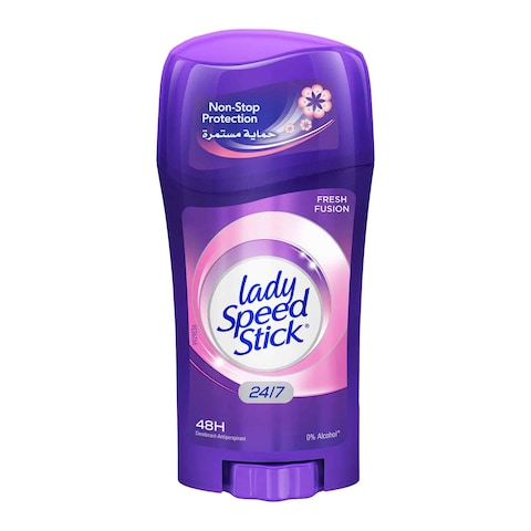 Buy Lady Speed Stick Purple Fresh Fusion Antiperspirant Deodorant 65g in Saudi Arabia