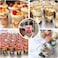 Vsell24 200Pc Disposable Drinking Plastic Cup 12Oz For Smoothie Coffee Water Juice Cups With Dome Lid Clear