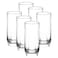Lav Tuana Long Glass Set Clear 330ml Pack of 6