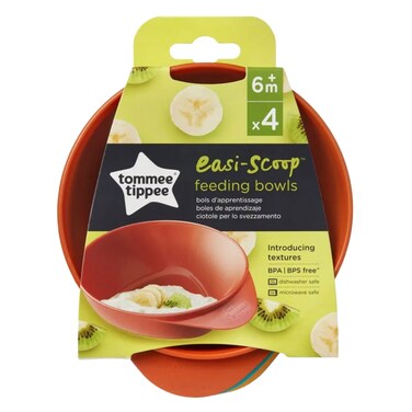 TOMMEE TIPPEE BABY 4 FEEDING BOWLS