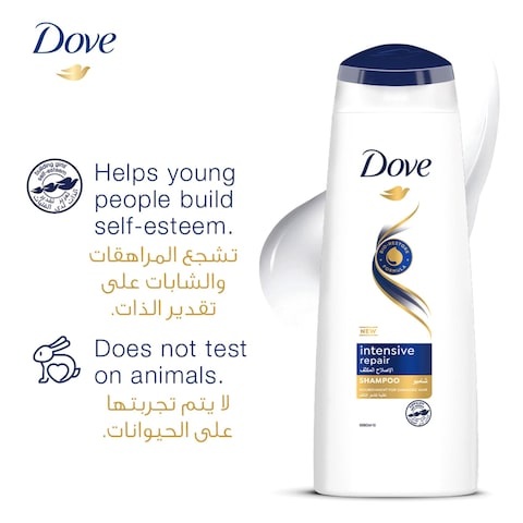 Dove Shampoo for Damaged Hair Intensive Repair Nourishing Care for up to 100% Healthy Looking Hair 200ml