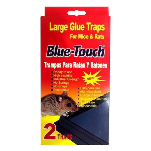Blue Touch Rat Glue Trap Red X2