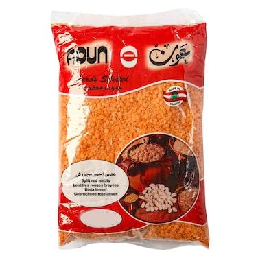 Aoun Split Red Lentils 900g