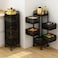 Blooming Time&nbsp;Multi-Function Home Kitchen Bathroom Storage Basket Trolley (5 Layer)