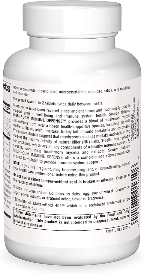 Source Natural Mushroom Immune Defense 120 Tablets