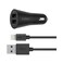 Belkin 2-Port Car Charger With Lightning Cable 24W Black