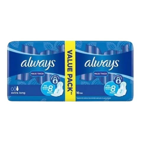 Always Maxi Thick Extra Long Value Pack 