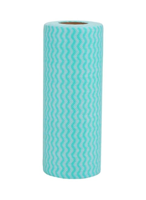 Generic Disposable Kitchen Cleaning Cloth Green/White 19.5X30cm
