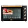 AFRA Electric Oven Toaster, 38L, 1600w Convection Rotisserie &amp; Oven Lamp, 4 Knobs Tray, Rack, Handle, 7-Functions Control, Adjustable Thermostat 70 To 250C, AF-3816OTBK, 2-Year Warranty