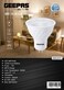 Geepas 7W MR 16 Bulb, GESL55101, 560 Lumens, Warm White 3000k, Energy Efficient Bulb With 15000 Hours Lifetime, Ceiling Light Bulb Perfect For Home And Office Use, White - 2 Year Warranty