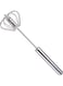 Whisk Egg Whisk, Beater Press Hand Blender Kitchen Cooking Cake Baking Tool Household Beater Silver