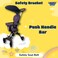 Lovely Baby Stroller LB 715HC for Infants, Baby Carrier with 360&deg; Rotatable PVC Wheels &amp; Canopy, Foldable Pram &amp; Light Weight, Push Stroller for Kids 7-31 Months - Purple