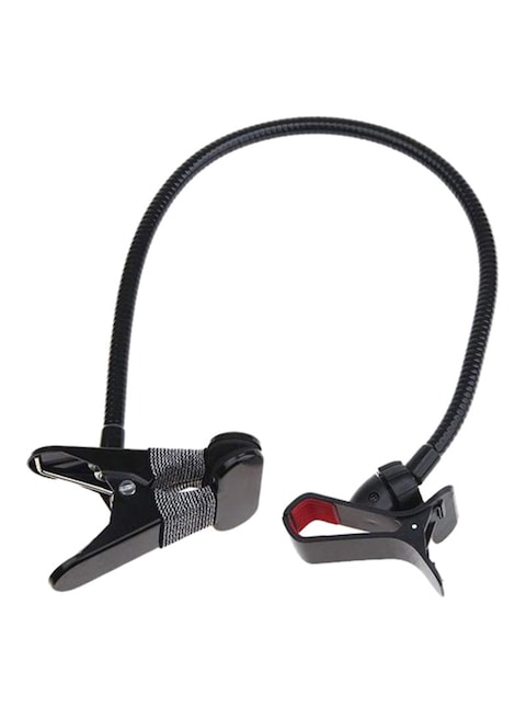Generic Foldable Mobile Phone Stand With Holder Clip Black