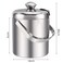 Generic Ice Bucket With Lid Double Wall And Ice Tong 1L
