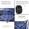 80Kg Foldable Heavy Duty Outdoor Trolley Utility Transport Cart - Blue