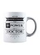 muGGyz Printed Ceramic Coffee Mug White