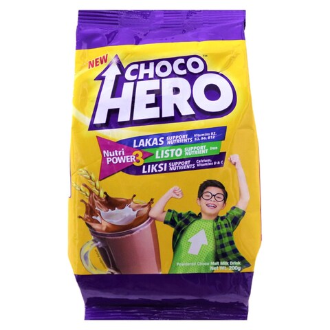 Choco Hero Powdered Chocolate Malt Milk Drink 200g