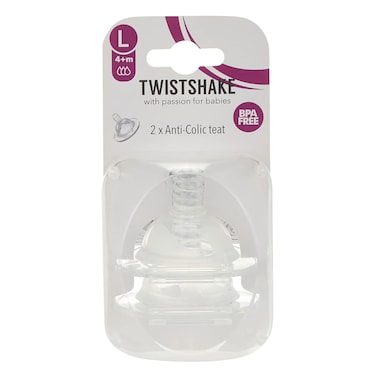 TWISTSHAKE ANTI-COLIC TEAT  4+M