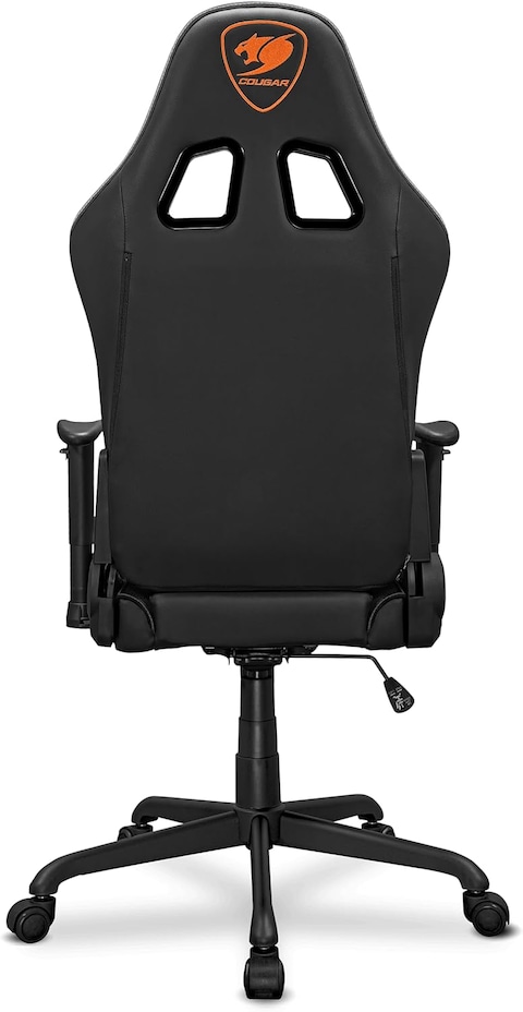 Cougar Gaming Chair Armor Elite, Steel-Frame, Breathable PVC Leather, 160&deg; Recliner System, 120kg Weight Capacity, 2D Adjustable Arm-Rest, Steel 5-Star Base - Black