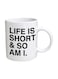 Spoil Your Wall Printed Ceramic Coffee Mug White/Black Standard