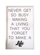 Spoil Your Wall Motivational Quote Wall Poster With Frame White/Black 30x40cm