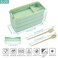 Aiwanto 900ml 3 Layered Lunch Boc Bento Storage Box Tiffin Box Lunch Breakfast Container Multi Layered Lunch Box