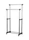 Metal Clothing Rack Black/Silver Medium