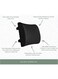 Sky-Touch Lumbar Support Pillow, Ergonomic Memory Foam For Back Support And Pain Relief, For Office Chair, Car Seat, Back Pillow, Black