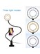 Generic Mobile Phone Holder With Ring Light Black