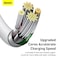 Baseus Superior Series USB to Lightning-Fast Charging Cable Data Transfer 2.4A for iPhone 13 12 11 Pro Max Mini XS X 8 7 6 5 SE iPad and More (2M) White