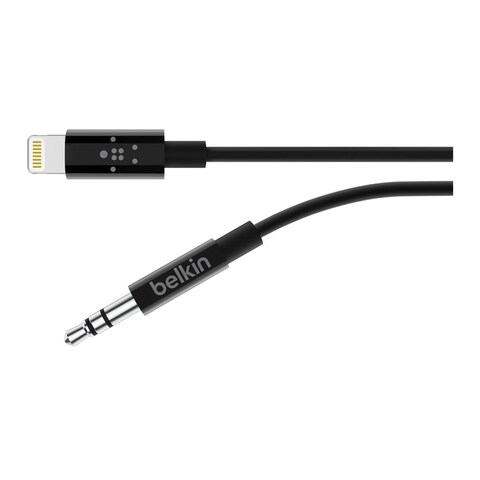 Belkin AV10172BT06-BLK Lightning to 3.5mm Audio Cable - 1.8 M - Black