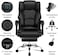 Karnak Executive Office Gaming Chair Pu Leather 360&deg; Swivel, Diamond Pattern Stitching High Back With Tilt Lock Mechanism, Soft Foam &amp; Well Padded Backrest With Lumbar Support Color (Black)