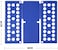 Biki Clothes/T Shirt Folder Adjustable Folding Board, Adult Dress Pants Towels T-Shirt Folder/Shirt Folder/Laundry Folder Board Organizer, Blue