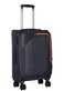 Eminent Expandable Luggage Trolley Bag Soft Suitcase for Unisex Travel Polyester Shell Lightweight with TSA lock Double Spinner Wheels E765SZ Carry On 20 Inch Black