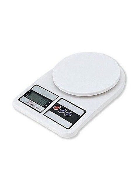 Generic Digital Kitchen Scale, White/Black
