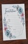 Blue floral Wedding / Birthday / Baby shower Invitations