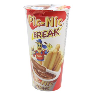 Pic Nic Break Chocolate And Bread Sticks 50g